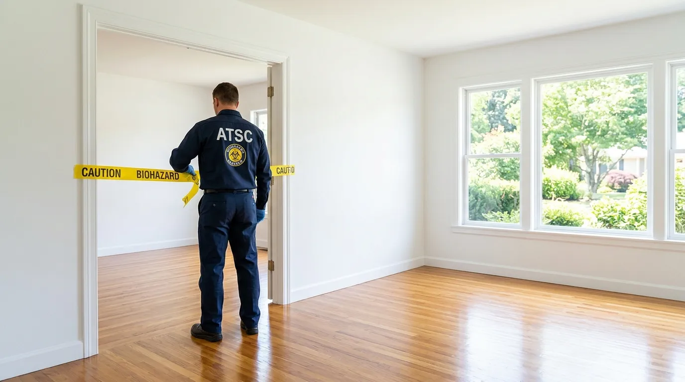 Certified biohazard cleanup crew performing Crime Scene Cleanup in Essex Junction